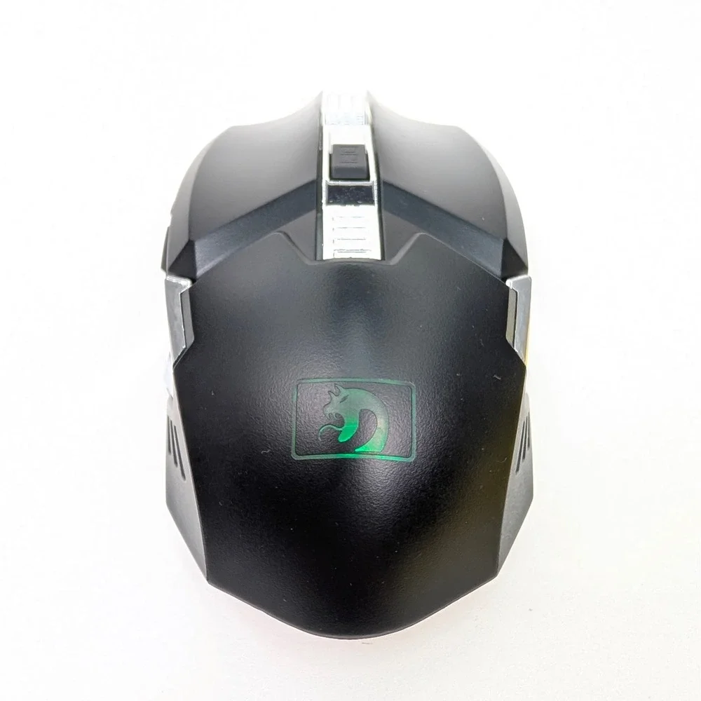 Mamba Snake Wireless Gaming Mouse RGB LED Rechargeable Black/Chrome USB Receiver